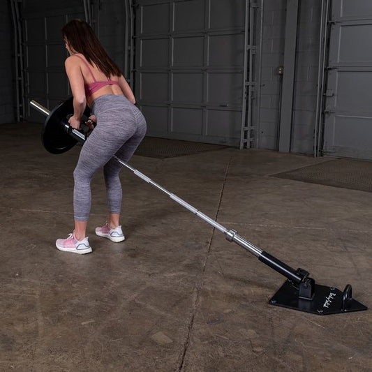 Land Mine Plate|In use t-bar row|In use squat|Rope attachment