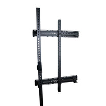 Foldable Power Rack|Folded Position|In Use|Upright Detail|J Cups