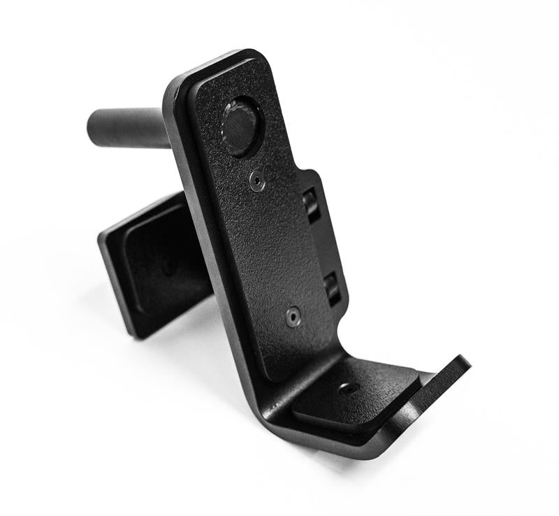 Foldable Power Rack|Folded Position|In Use|Upright Detail|J Cups