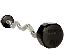 Troy Barbell 12 Sided Rubber Curl Bar|