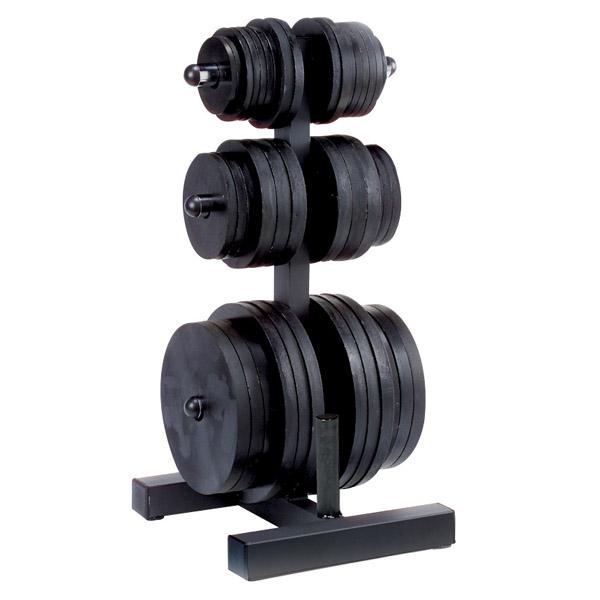 Body-Solid Olympic Weight Tree & Bar Holder|Olympic EZ Load Weight Tree