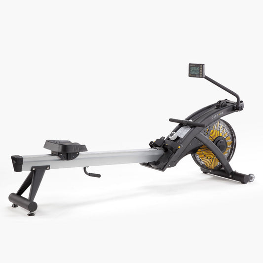 Cascade air rower angled