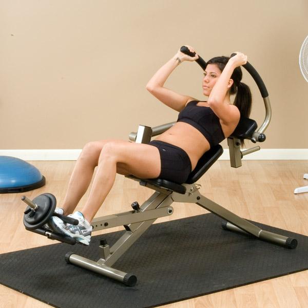 Body-Solid Best Fitness Semi-Recumbent Ab Bench|