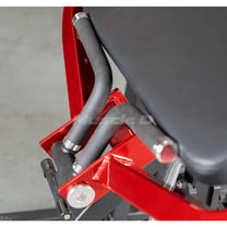 Close up of rubber grip handles