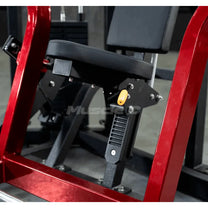 close up of seat and seat adjiustment lever