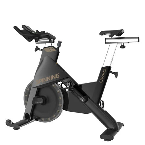 View of bike from the reverse side on white background
