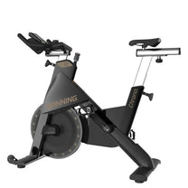 View of bike from the reverse side on white background