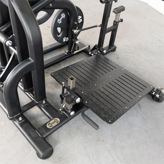 Drop Squat Machine|Footplate|In use squat|In use squat extend