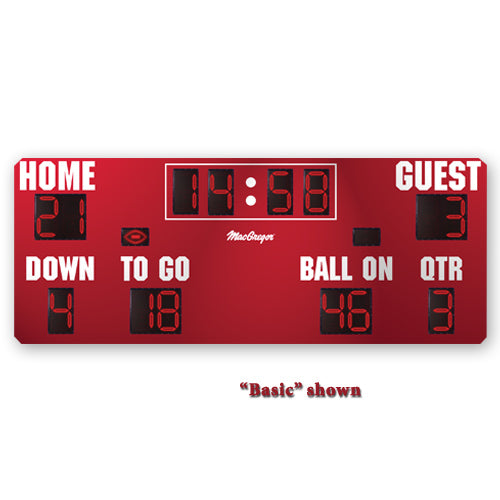 MAC FBALL SCOREBOARD 20'X8' TIME OUTS