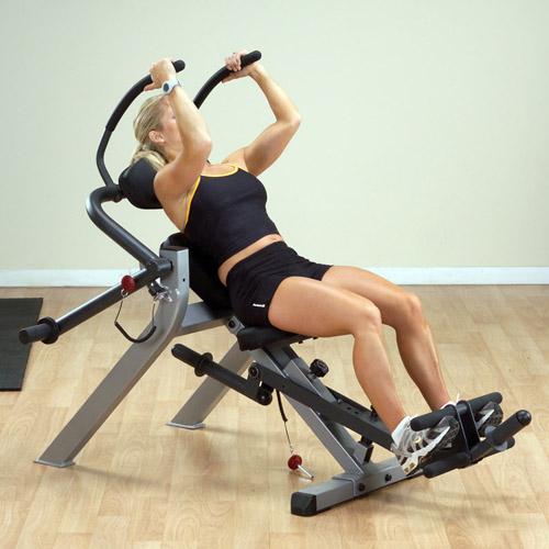 Body-Solid Semi-Recumbent Ab Bench |Commercial Grade|