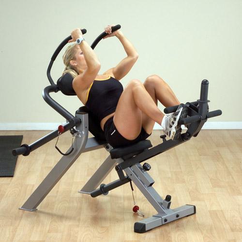Body-Solid Semi-Recumbent Ab Bench |Commercial Grade|