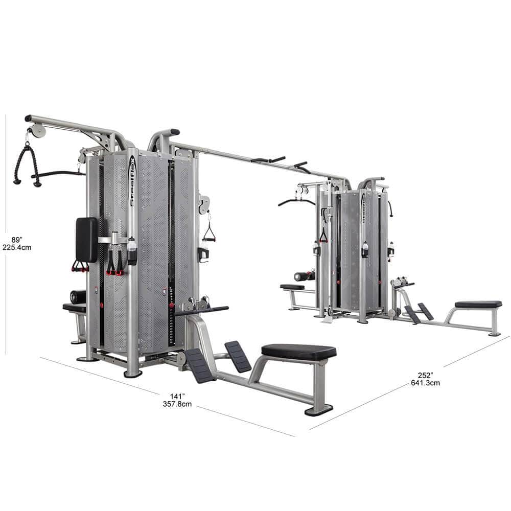 Assembled gym dimensions