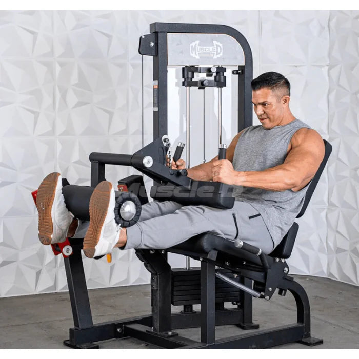 in use by male doing a leg extension