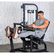 in use by male doing a leg extension