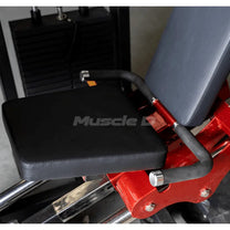 close up of seat and hand hold down bars