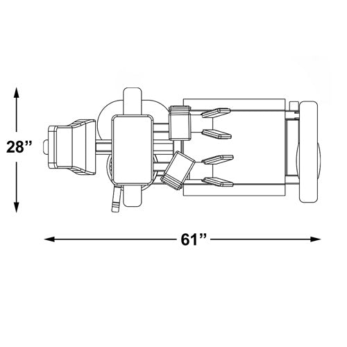 Inner & Outer Thigh Combo|Side View|Leg Holder|Footprint