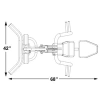 Multi Press Combo Machine|Front View|Exercise Selector|Footprint