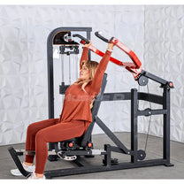 in use in the shoulder press position