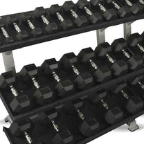 Rubber Hex Dumbbell Set