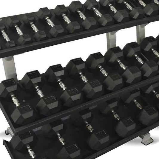 Rubber Hex Dumbbell Set