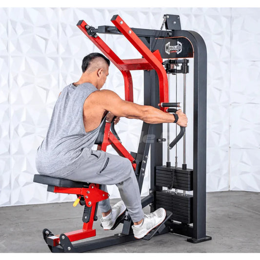machine in use in start pull position