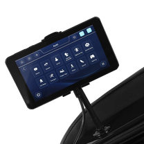 Massage chair control console close up